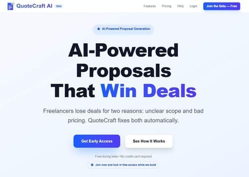 image of QuoteCraft AI