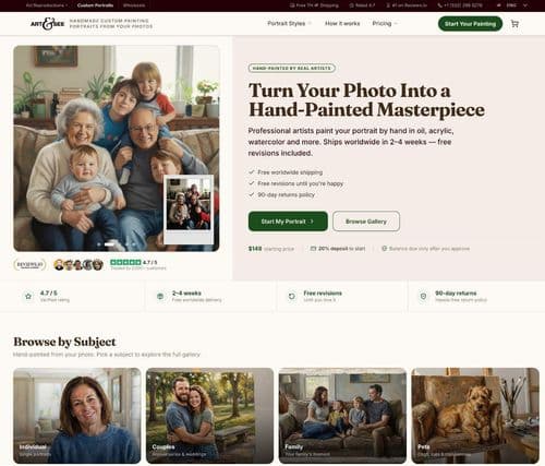 image of Art & See Custom Oil Painting Portraits