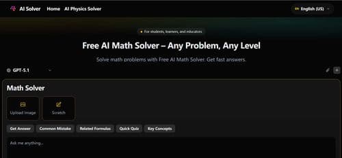 image of Free AI Math Solver – Any Problem, Any Level