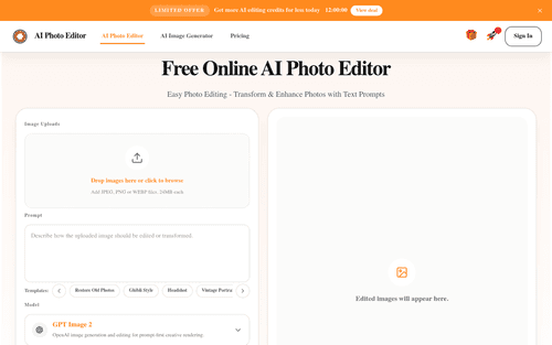 image of AI Photo Editor