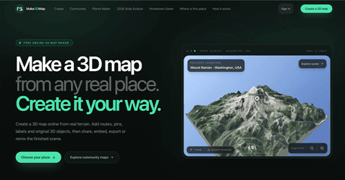 Make3DMap logo